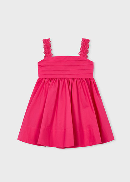 Fuchsia Lace Bow Dress