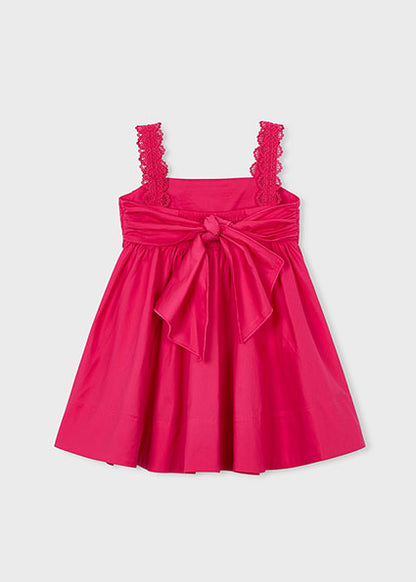 Fuchsia Lace Bow Dress