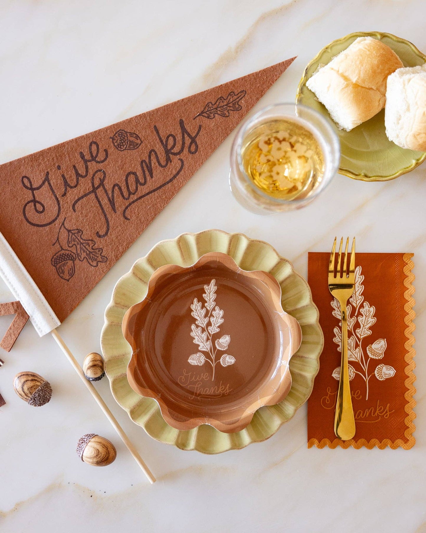 Give Thanks Felt Pennant