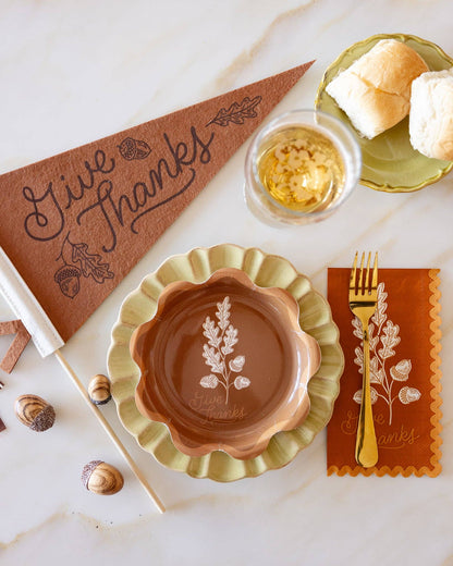 Give Thanks Felt Pennant
