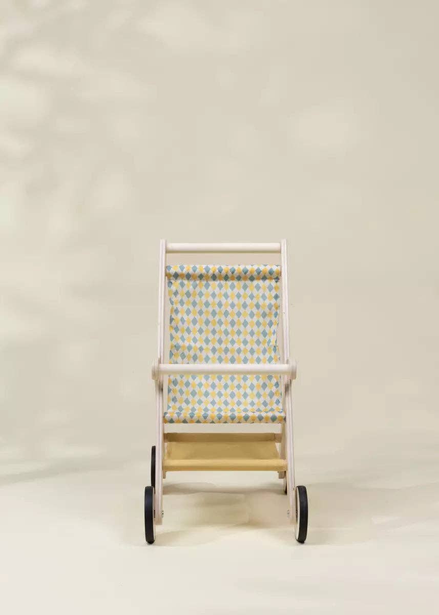 Wooden Doll Stroller