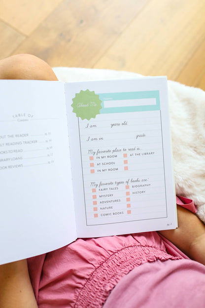 Reading Journal for Kids: For the Love of Books, A Book Journal and Planner for Children to Track, Log, Report and Review
