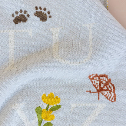 ABC Woodland Baby Blanket