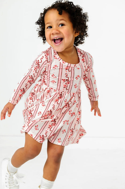 Vintage Love Long Sleeve Twirl Dress