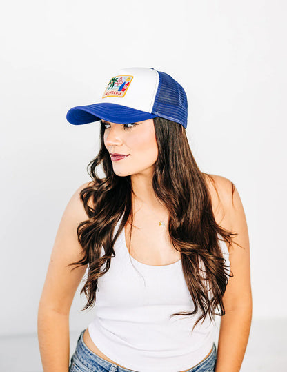 California Postcard Adult Trucker Hat