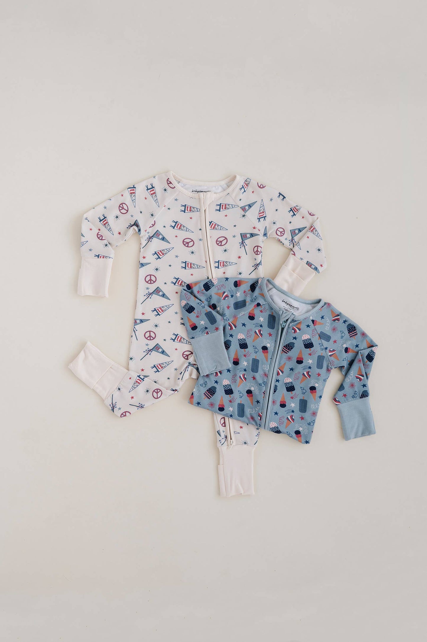 Americana: Footless Romper in Fourth of July Treats