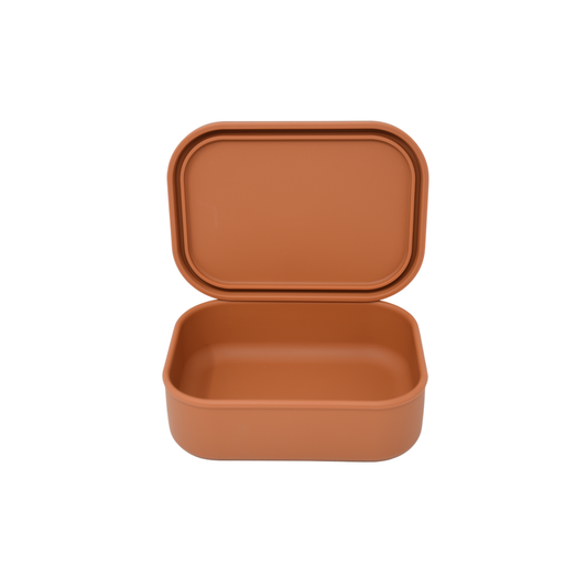 No Divider Silicone Bento Lunch Box- Clay