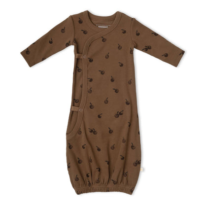 Organic Kimono Infant Sleep Gown - Apple