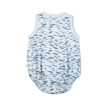 Organic Bubble Onesie - Minnow