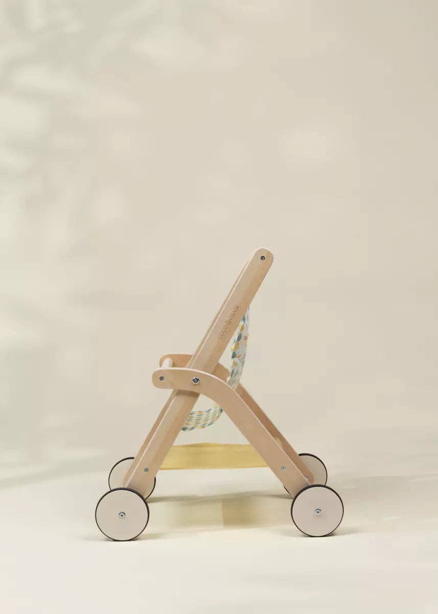Wooden Doll Stroller