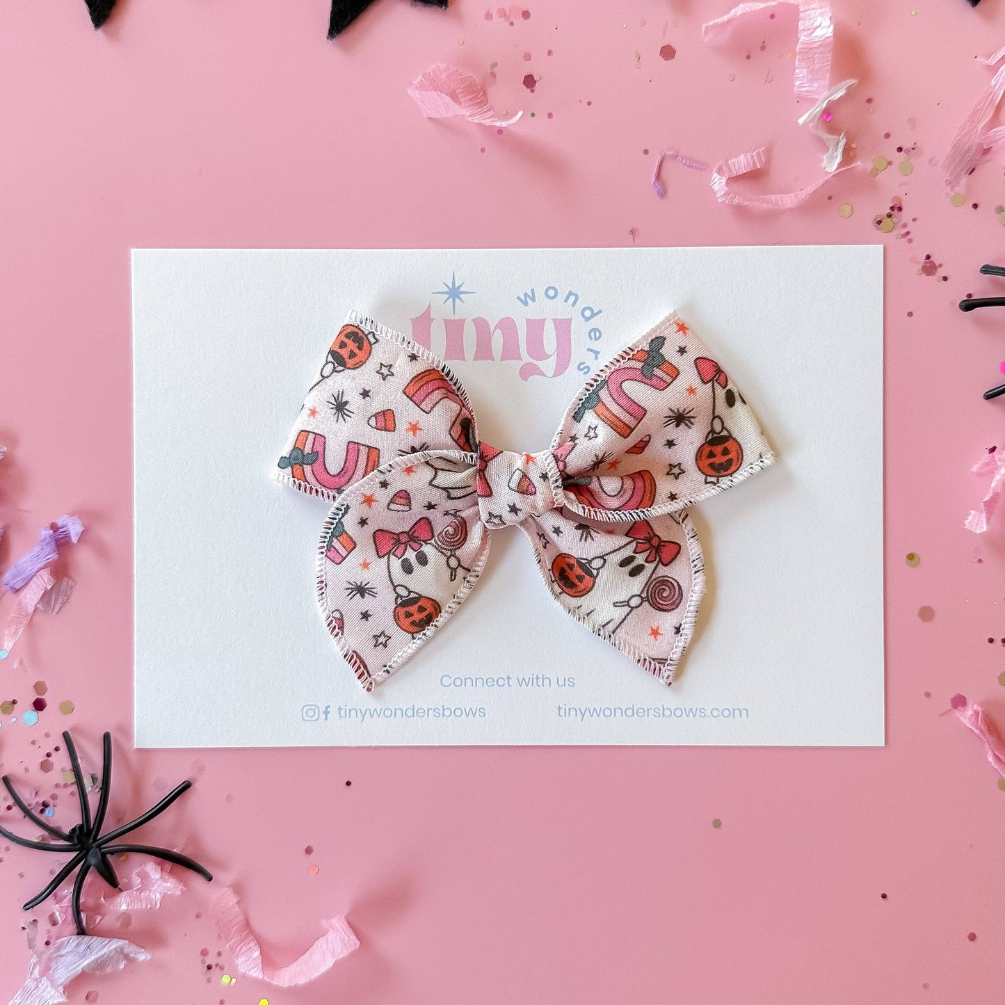 Trick or Treating Ghosts Halloween Hair Bow