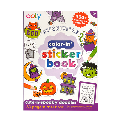Stickiville Color-in' Sticker Book - Cute n Spooky Doodles - 30 Sheets - view 3