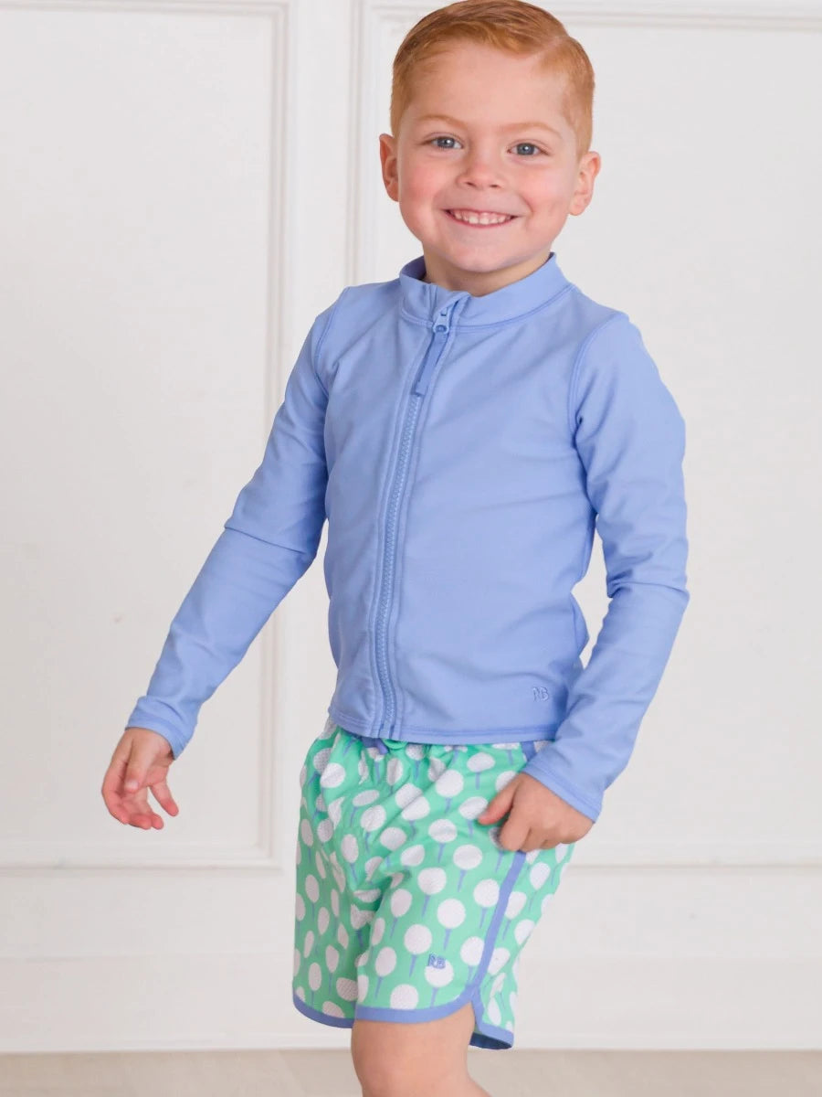 Boys Tee Time Golf Dolphin Hem Swim Trunks