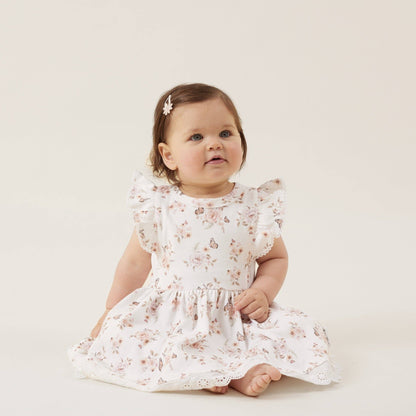 Butterfly Garden Ruffle Dress