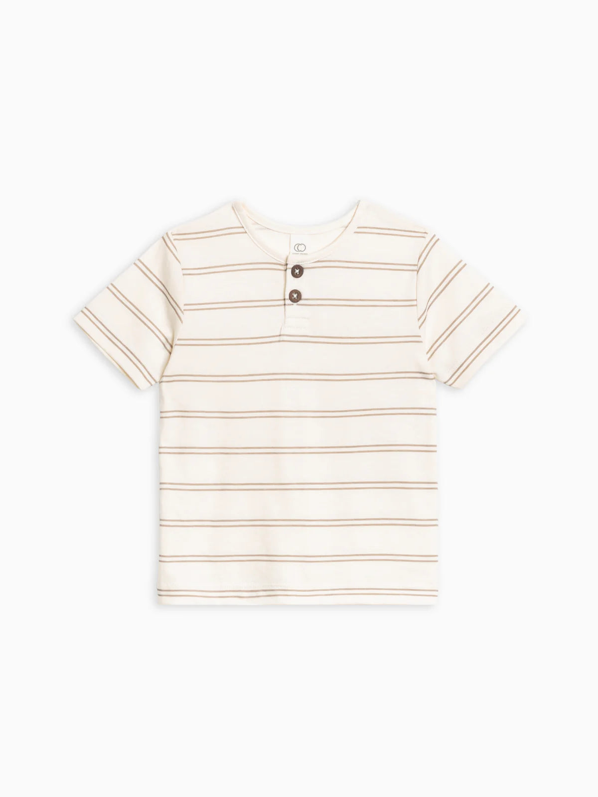 Reef Short Sleeve Henley - Dover Stripe / Dove