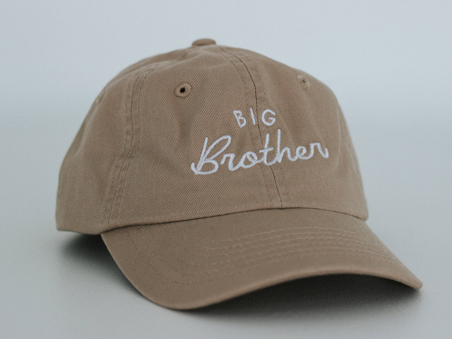 Big Brother Khaki Twill Hat • Boys Cap for New Brothers
