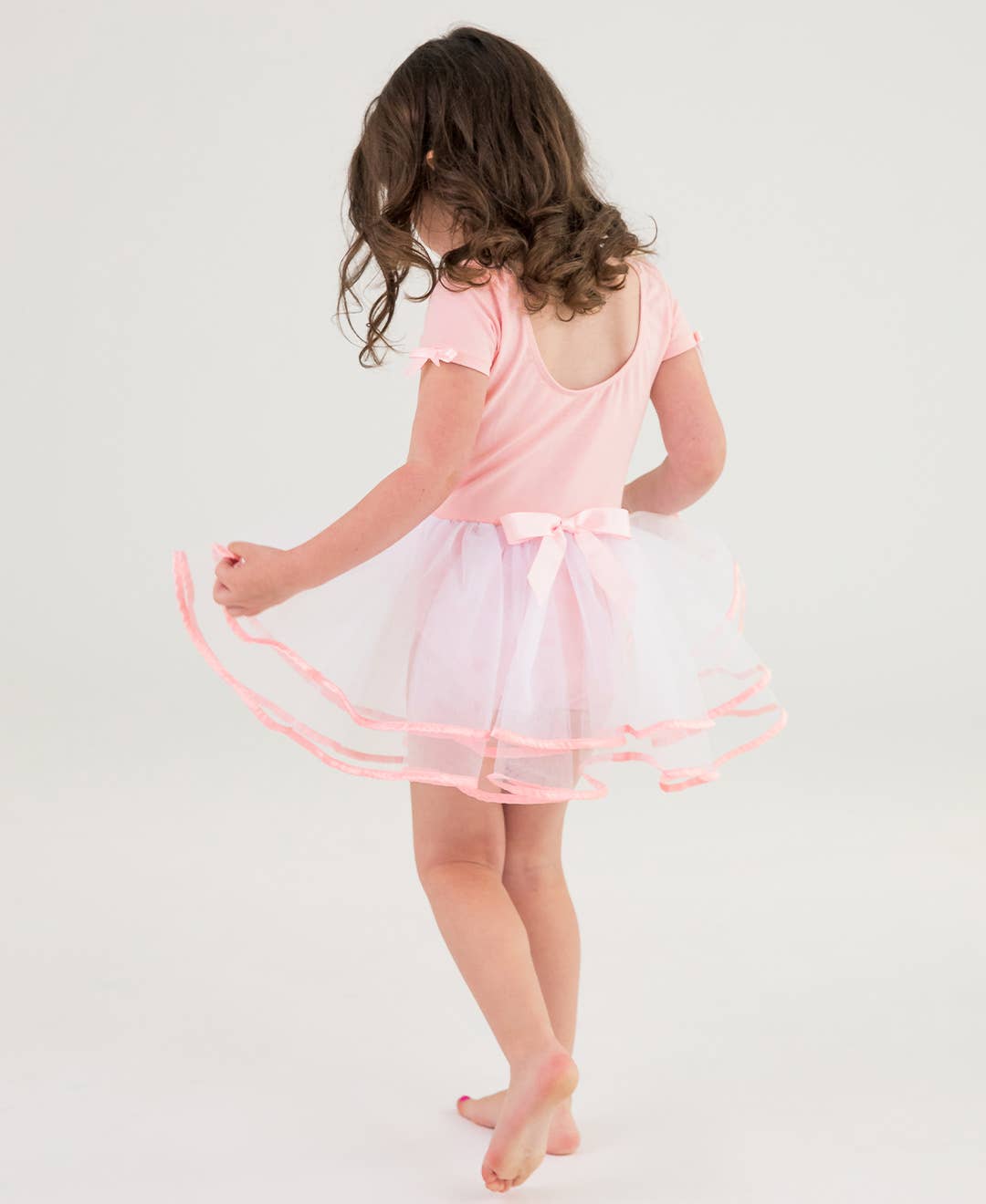 Girls Pink Ballet Tutu Dance Leotard