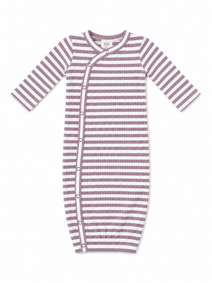 Violet Stripe / Ribbed Gown - view 2