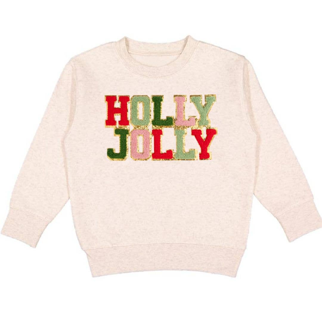 Holly Jolly Patch Christmas Sweatshirt