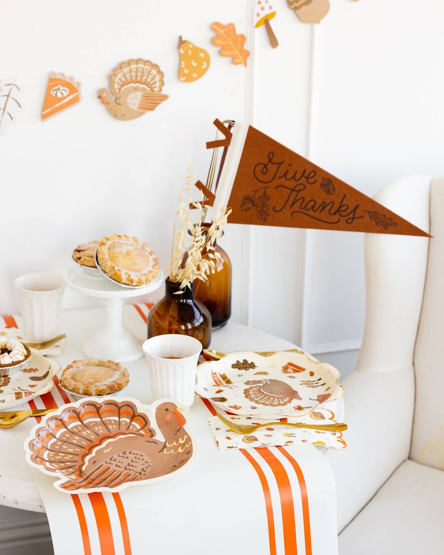Give Thanks Felt Pennant