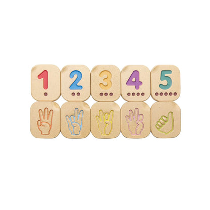 Sign Language Number Set 1-10