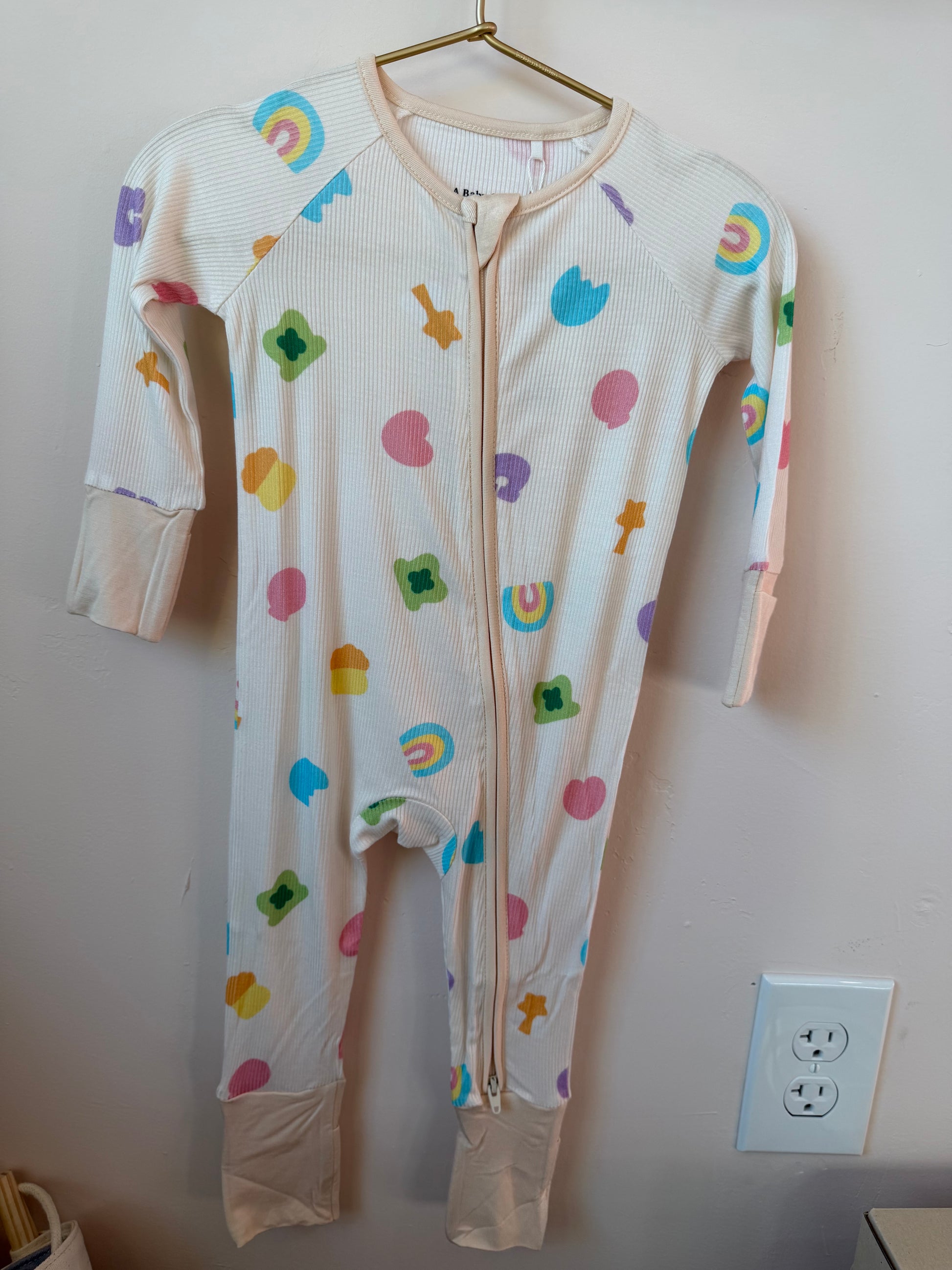 lucky charms bamboo pajamas Lucky Charms Ribbed Bamboo Onesie – Shop Little Cousins