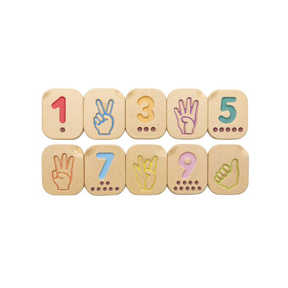 Sign Language Number Set 1-10