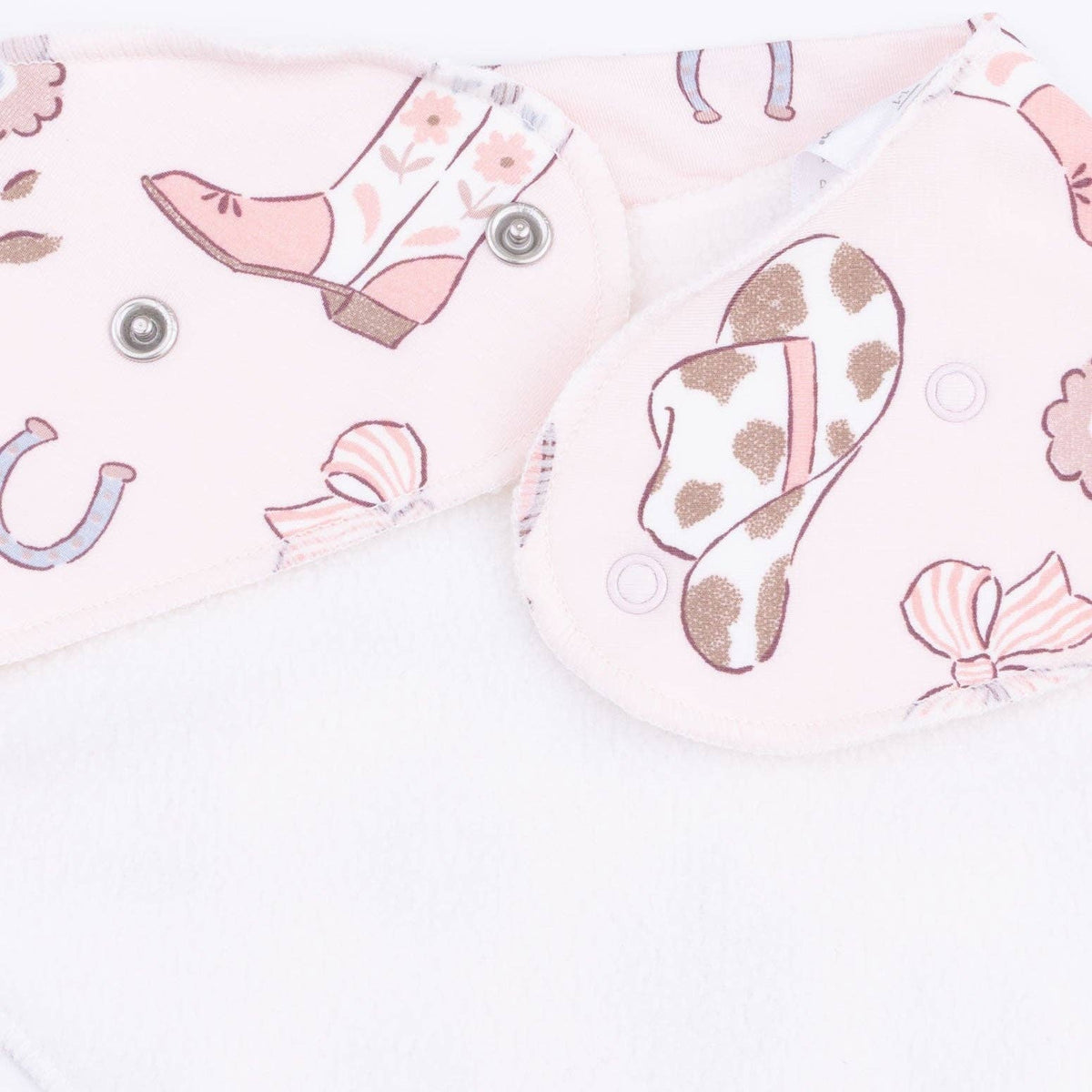 Cowgirl Boots and Bows - Bandana Bib, view 3