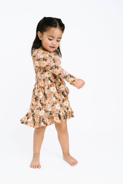 Autumn Bloom Bamboo Twirl Dress