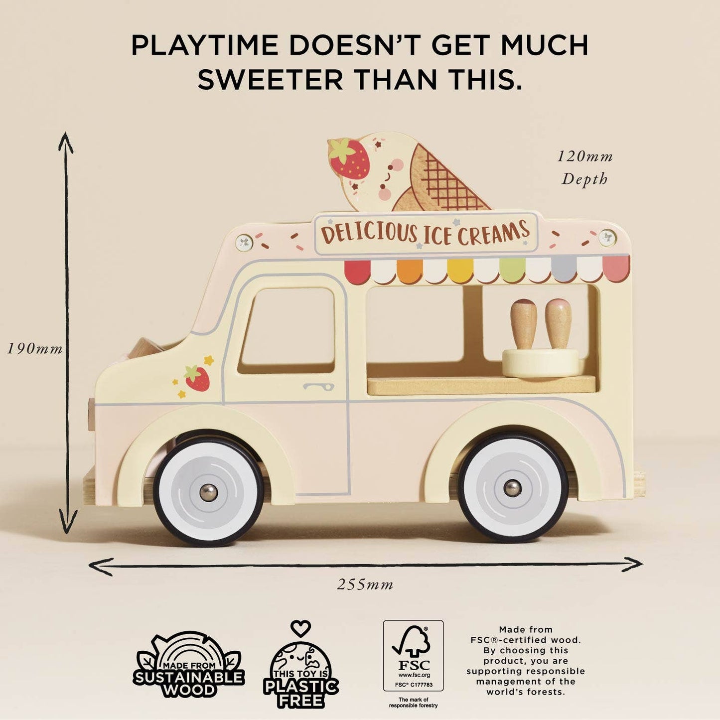 Wooden Ice Cream Van