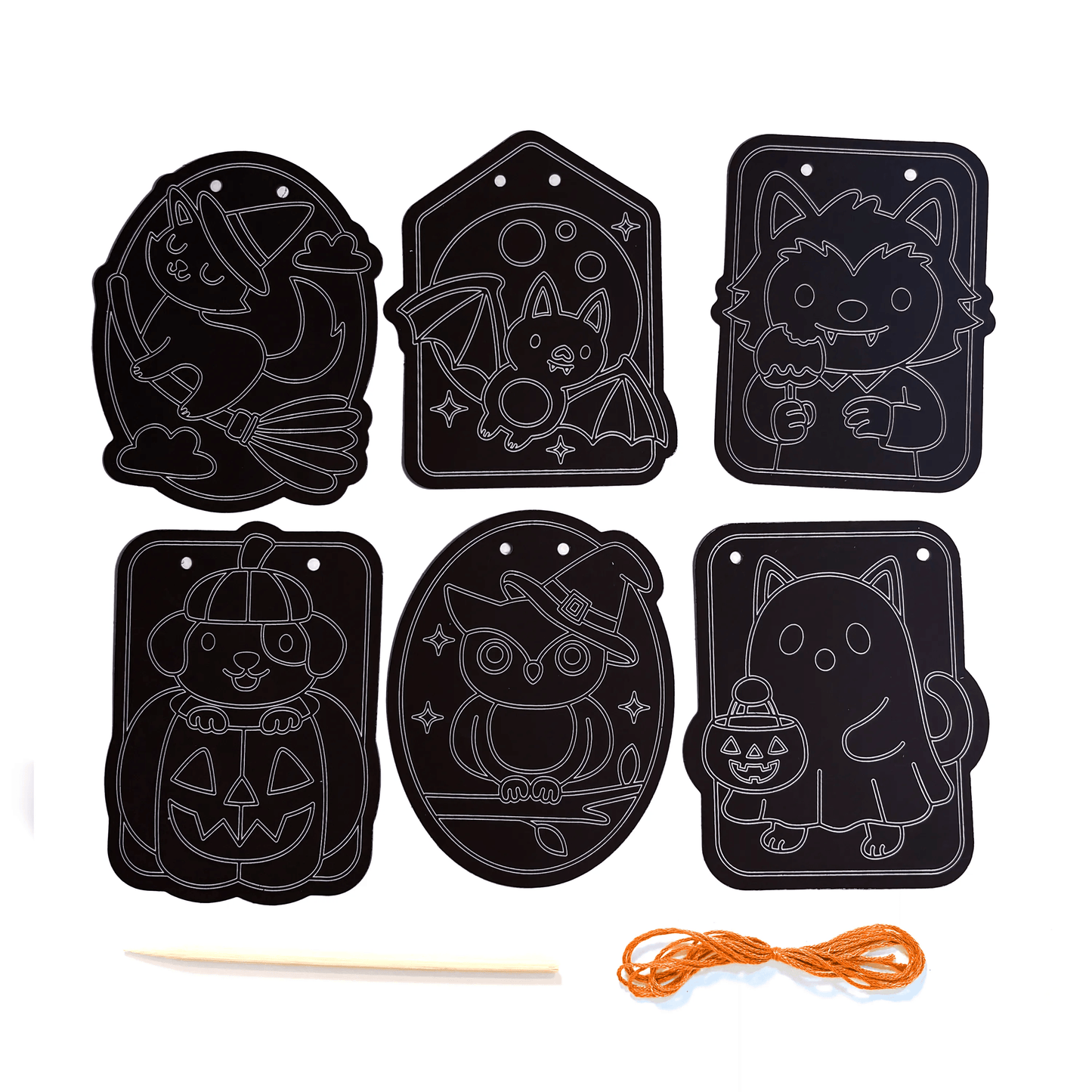 Mini Scratch & Scribble Window Banner Kit - Boo Buddies - view 2