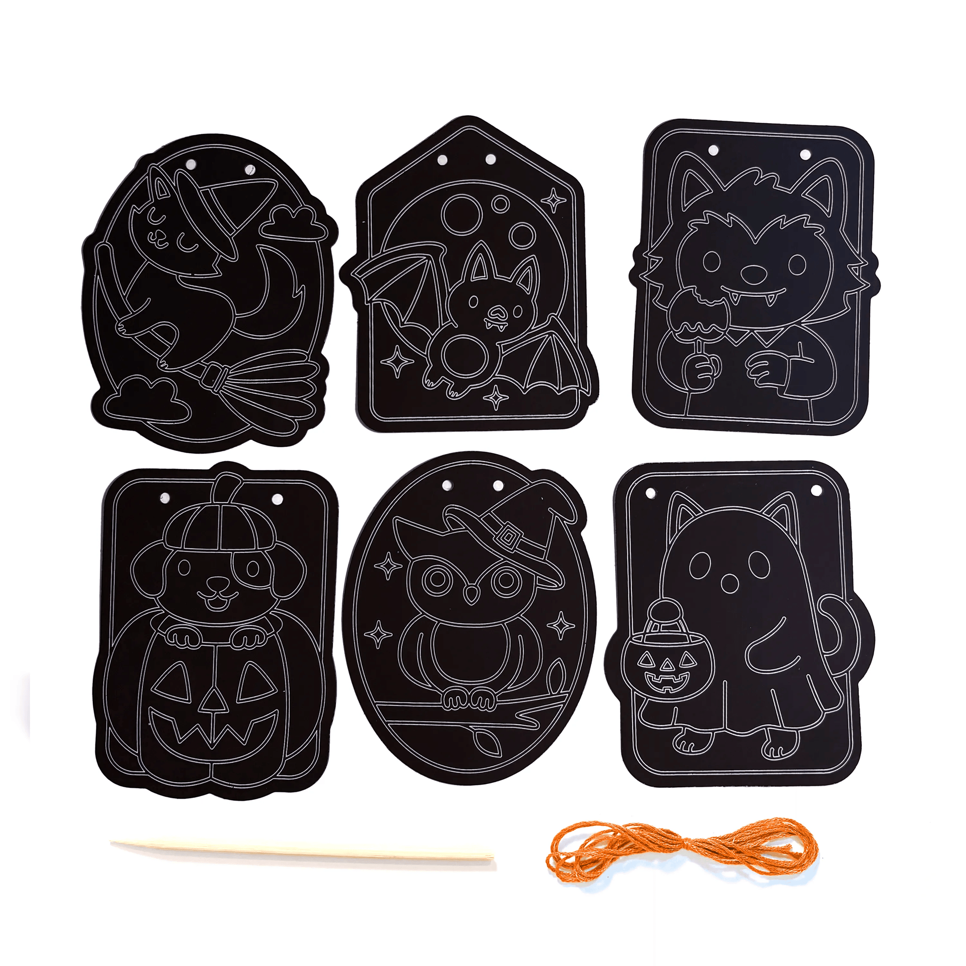 Mini Scratch & Scribble Window Banner Kit - Boo Buddies - view 2