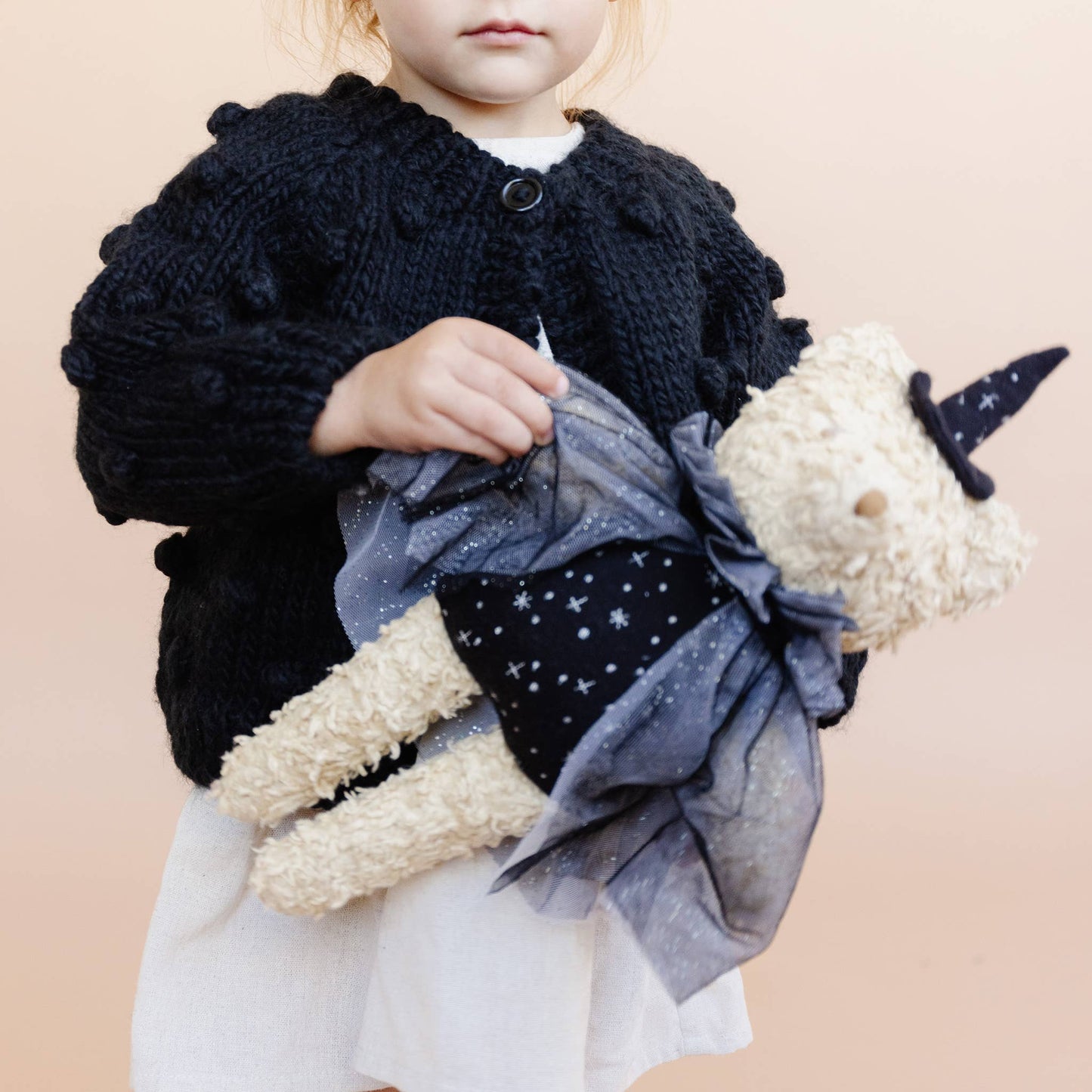 Popcorn Cardigan in Black