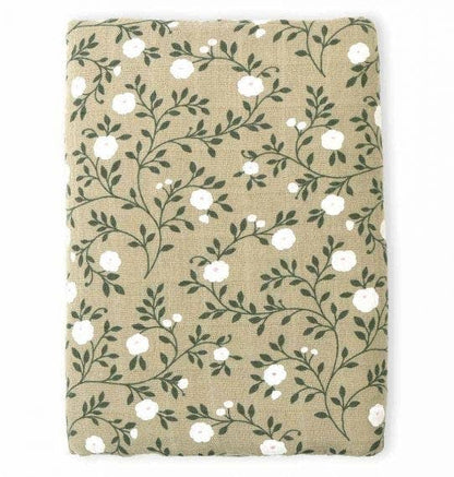 Dark Sage Blossom Swaddle/Muslin Cloth