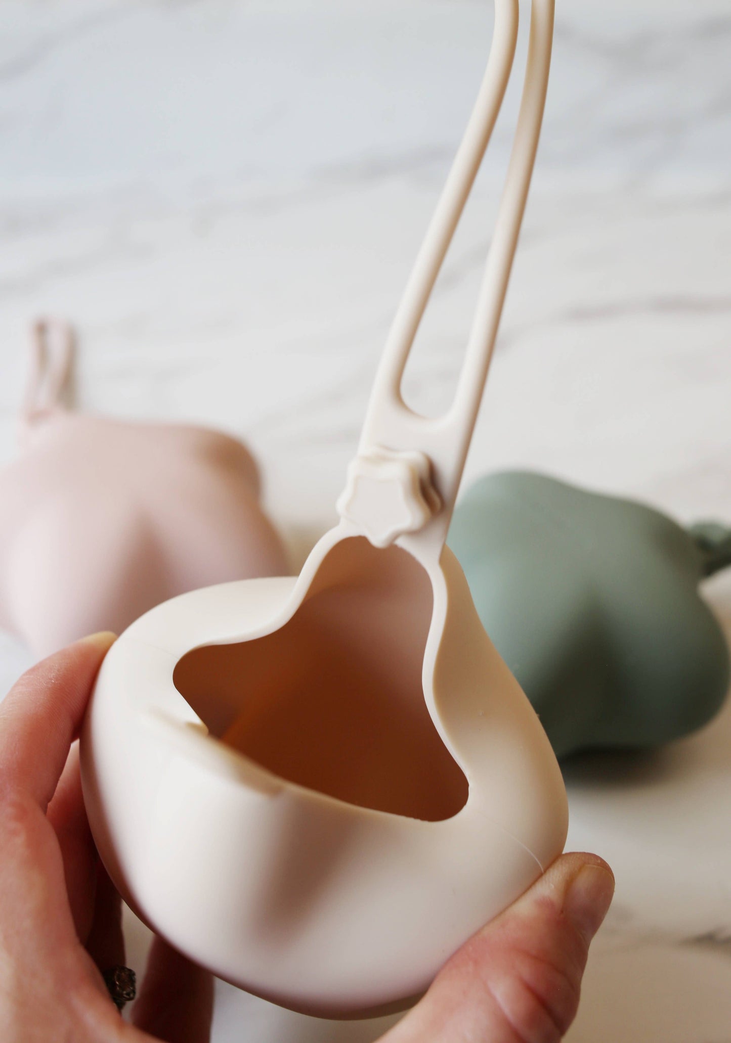 Sage/Shifting Sand Silicone Pacifier Case (2 Pack)