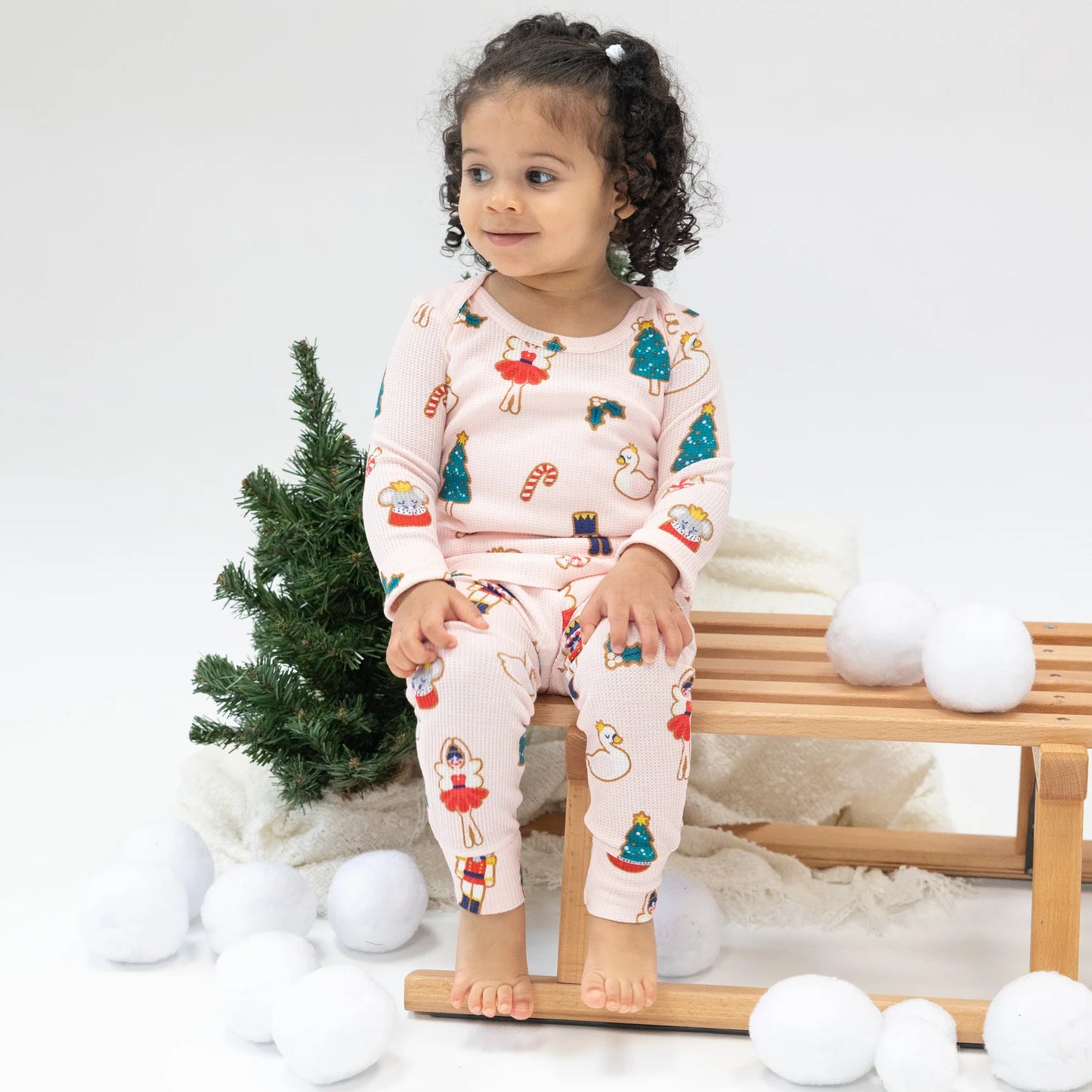 Sugar Plum Fairy Christmas Cookie Pink - Loungewear Set