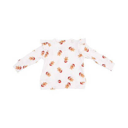 Gingerbread Ruffle Top