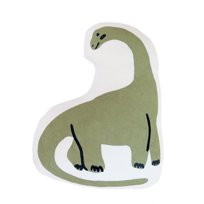 Long Neck Dinosaur Canvas Pillow