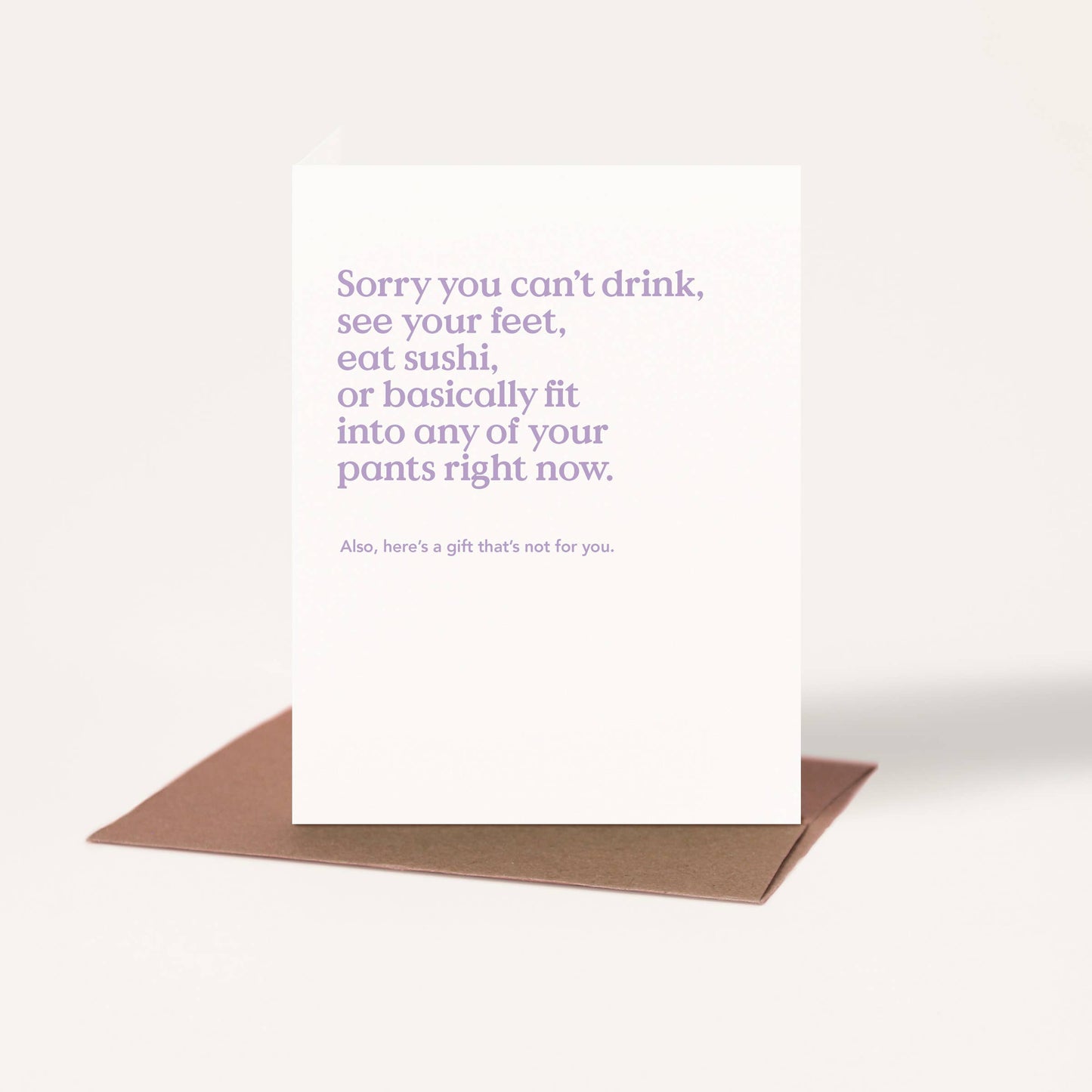 Sorry Funny New Baby Card
