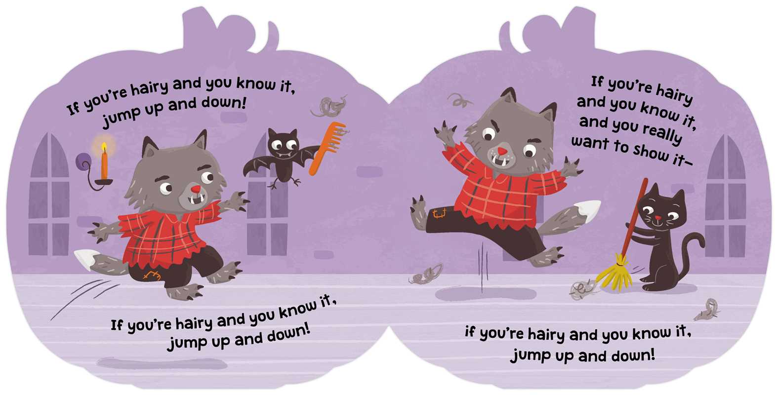 If You're Spooky and You Know It (A Pumpkin-Shaped Novelty Board Book for Toddlers) by Aly Fronis - view 6