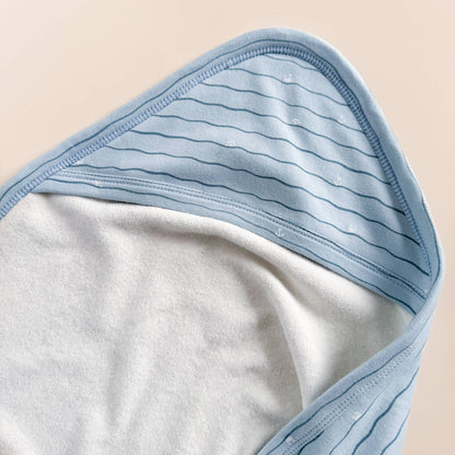 Ocean Waves Organic Cotton Hooded Baby Towel