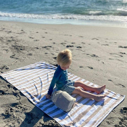 The Kenzie Beach Towel & Wet Bag - Trucks & Diggers