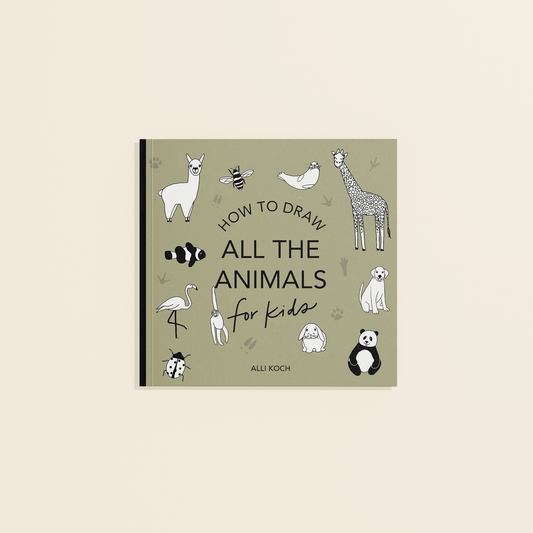 All The Animals: A How to Draw Mini Art Book for Kids