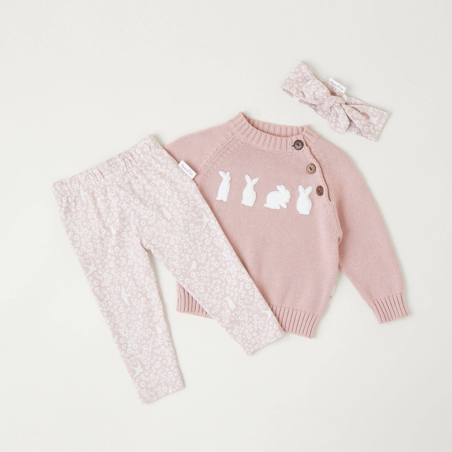 Rose Bunny Knit Jumper