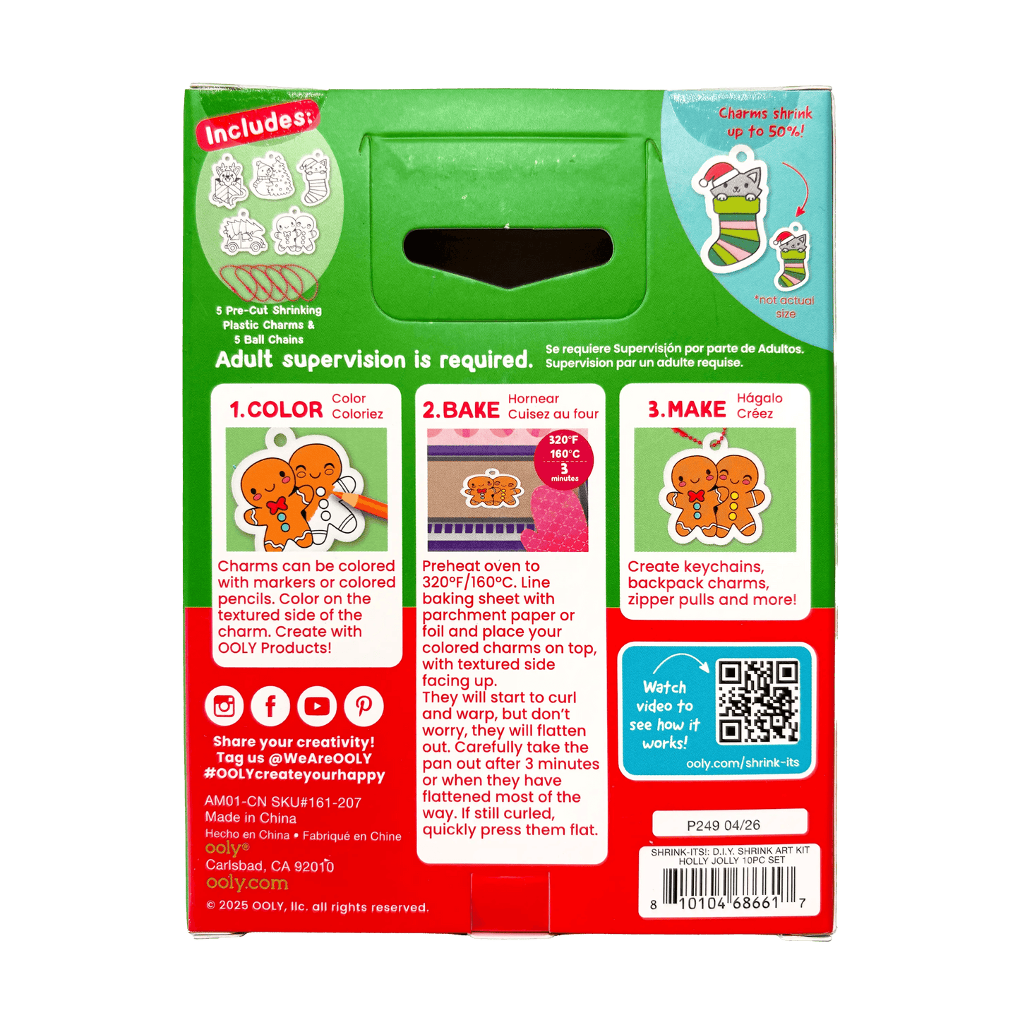 Mini Shrink-Its! DIY Shrink Art Kit - Holly Jolly - view 6