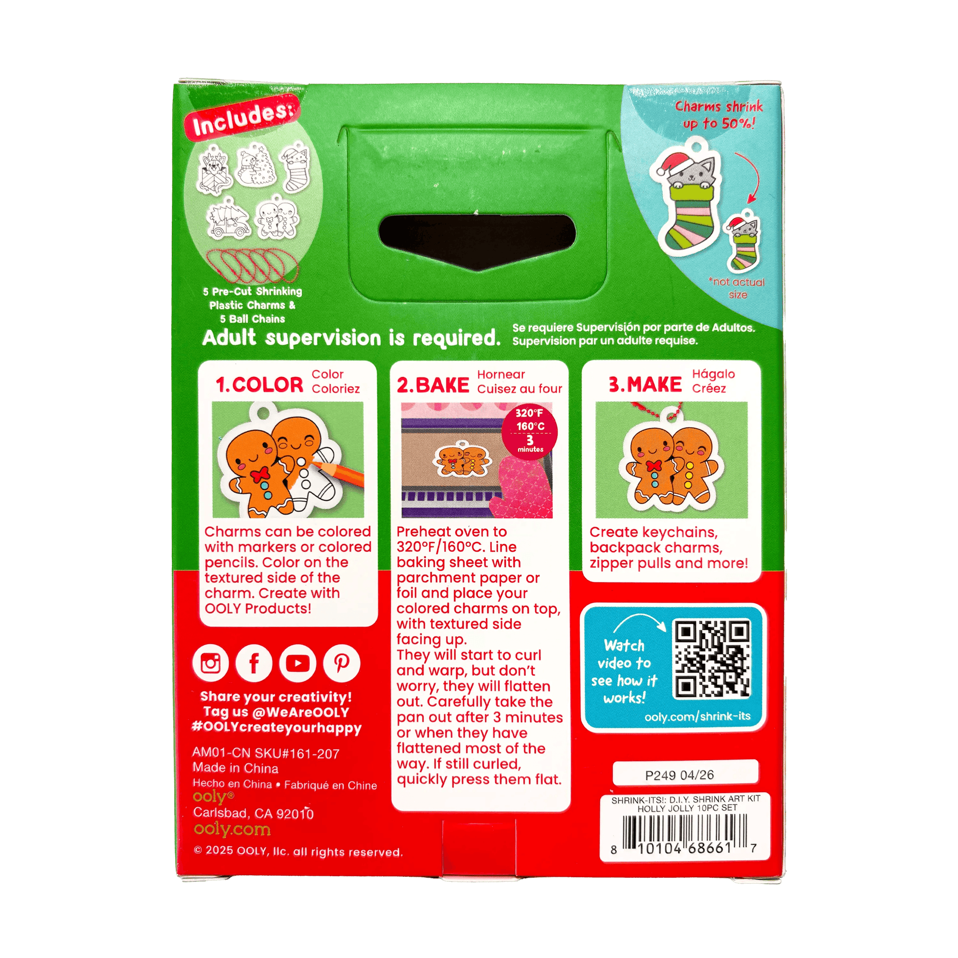 Mini Shrink-Its! DIY Shrink Art Kit - Holly Jolly - view 6