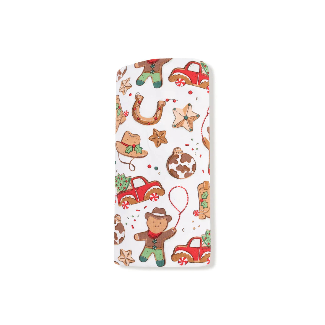 Cowboy Christmas Swaddle Blanket