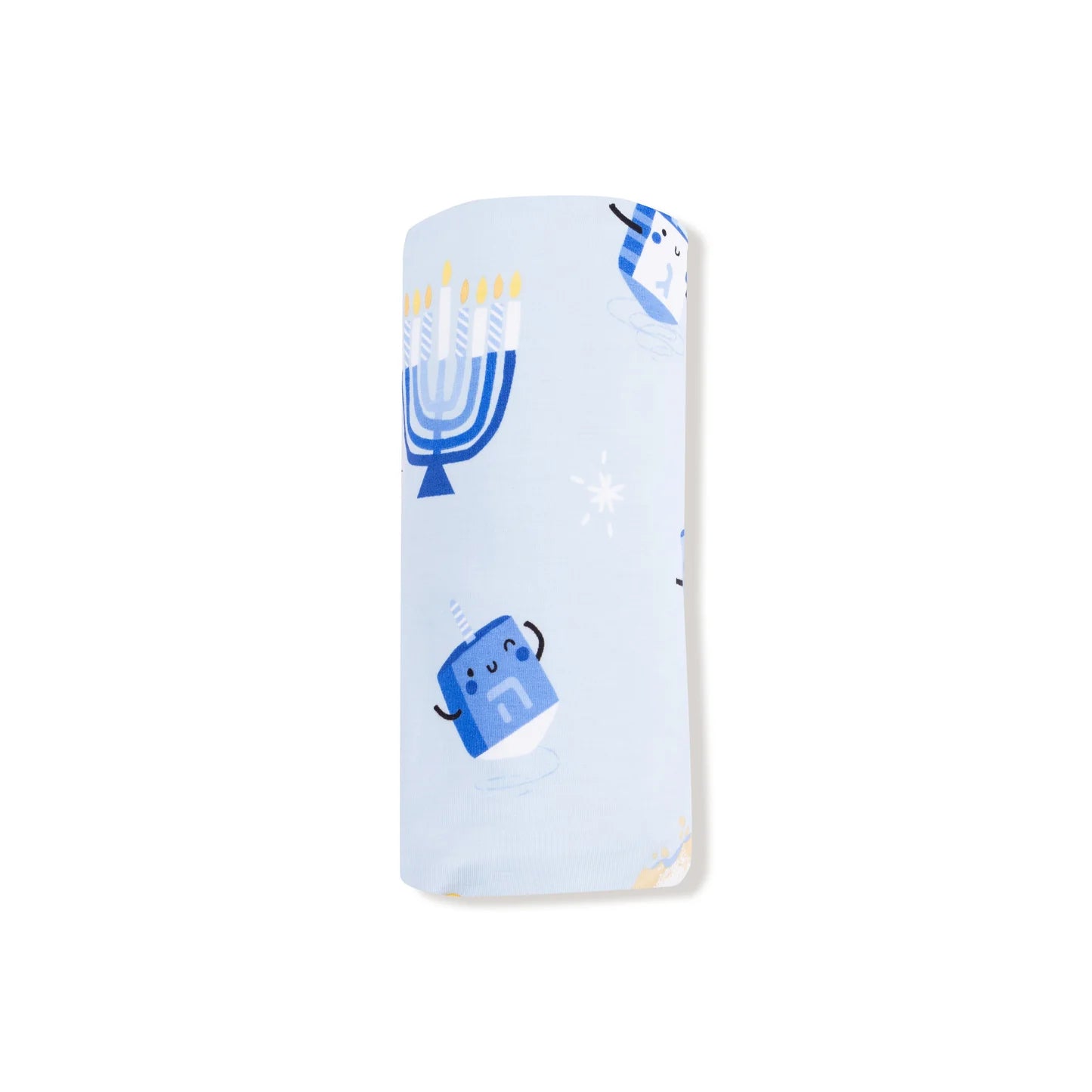 Hanukkah - Blue - Bamboo Swaddle Blanket
