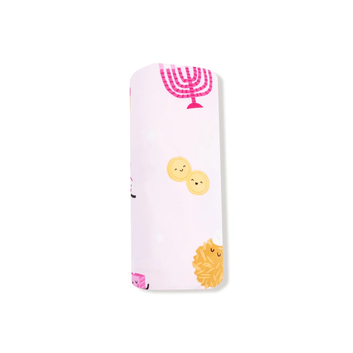 Hanukkah - Pink - Bamboo Swaddle Blanket
