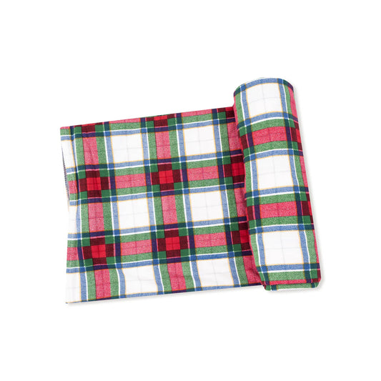 Holiday Plaid Swaddle Blanket